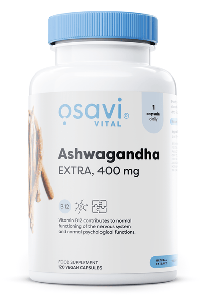 Osavi Health and Wellbeing Ashwagandha Extra, 400mg - 120 vegan caps