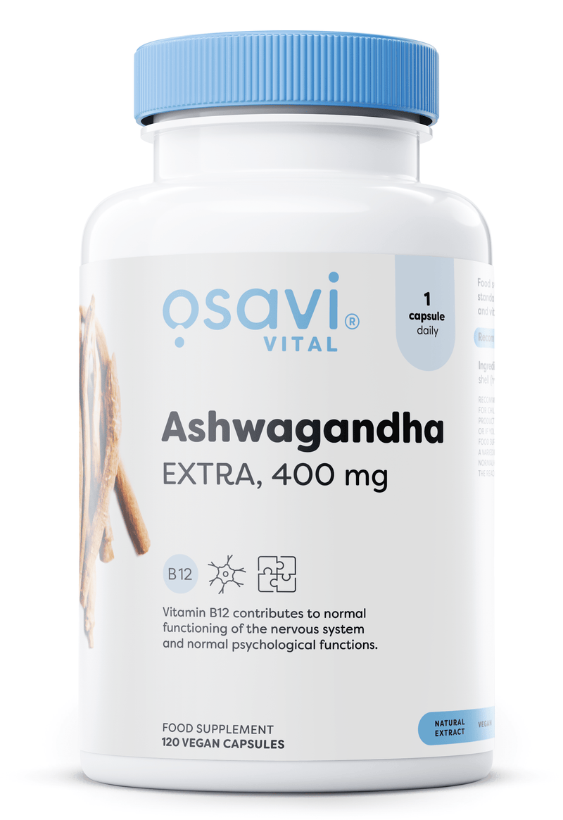 Osavi Health and Wellbeing Ashwagandha Extra, 400mg - 120 vegan caps