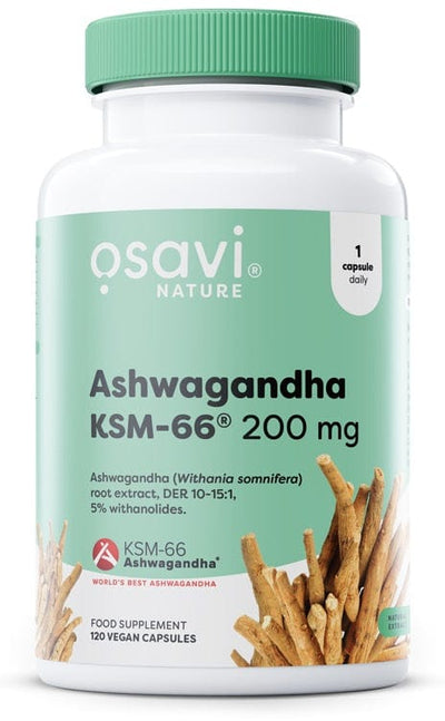 Osavi Health and Wellbeing Ashwagandha KSM-66, 200mg - 120 vegan caps