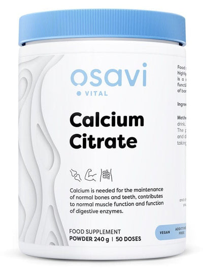 Osavi Health and Wellbeing Calcium Citrate, Powder - 240 grams
