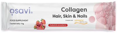 Osavi Health and Wellbeing Collagen Peptides (Hair Skin & Nails), Rhubarb & Strawberry - 5 grams (1 serving)