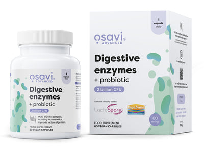 Osavi Health and Wellbeing Digestive enzymes + probiotic - 60 vegan caps