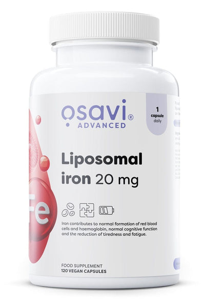 Osavi Health and Wellbeing Liposomal Iron, 20mg - 120 vegan caps