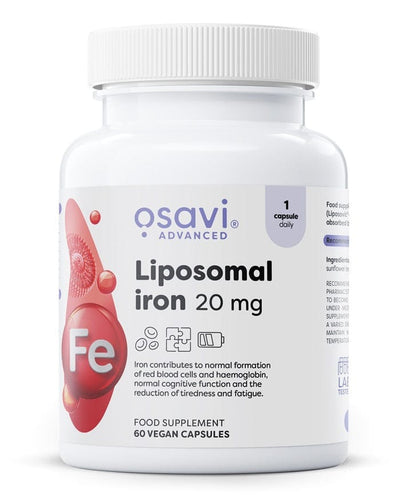 Osavi Health and Wellbeing Liposomal Iron, 20mg - 60 vegan caps