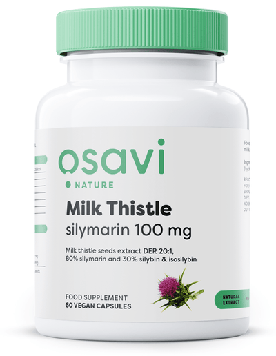 Osavi Health and Wellbeing Milk Thistle, Silymarin 100mg - 60 vegan caps