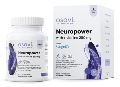 Osavi Health and Wellbeing Neuropower with Citicoline, 250mg - 30 vegan caps