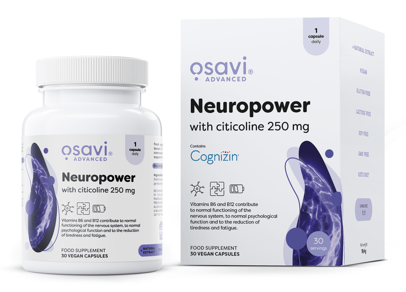 Osavi Health and Wellbeing Neuropower with Citicoline, 250mg - 30 vegan caps