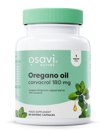 Osavi Health and Wellbeing Oregano Oil Carvacrol, 180mg - 60 enteric caps