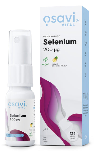 Osavi Health and Wellbeing Selenium Oral Spray, 200mcg (Pineapple) - 25 ml.
