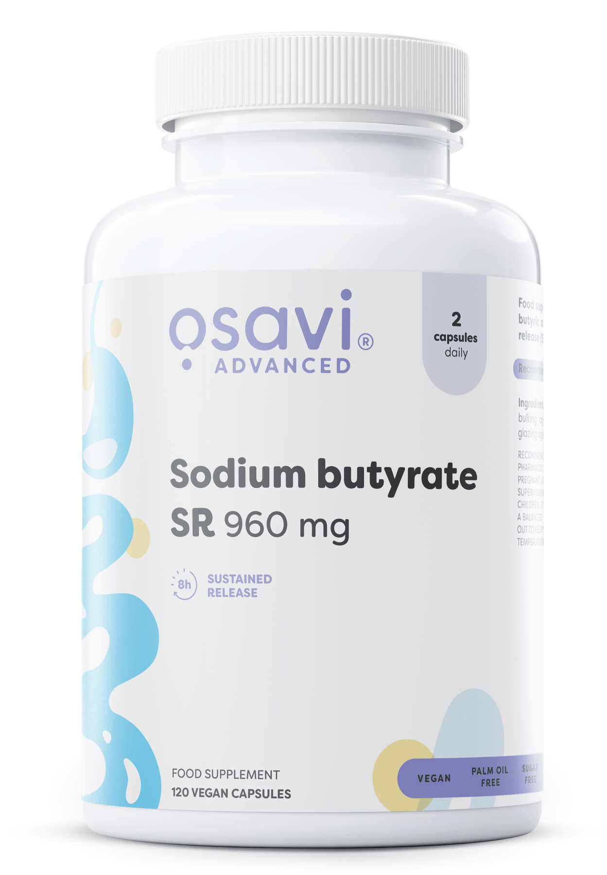 Sodium butyrate SR, 960mg - 120 vegan caps – Hemprove UK