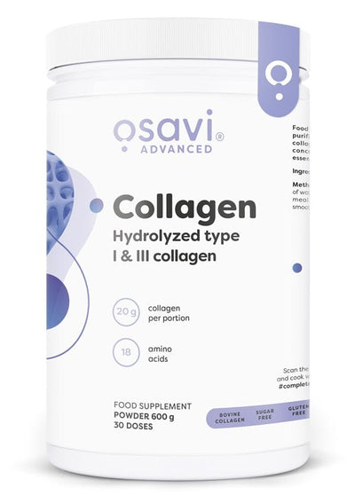Osavi Joint Support Collagen Peptides - Hydrolyzed Type 1 & 3 - 600 grams
