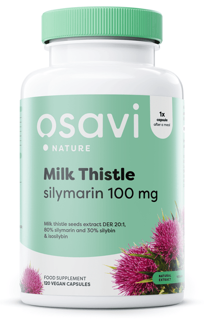Osavi Milk Thistle, Silymarin 100mg - 120 vegan caps