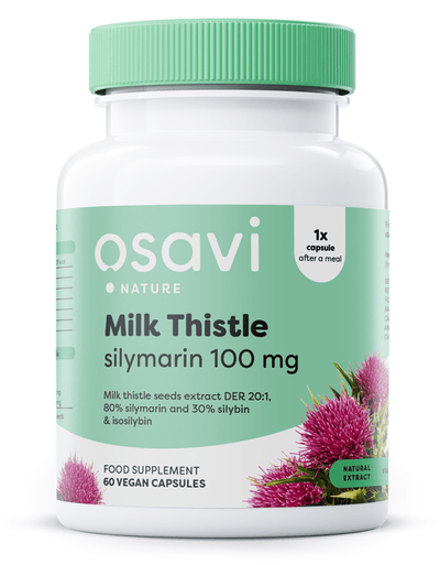 Osavi Milk Thistle, Silymarin 100mg - 60 vegan caps