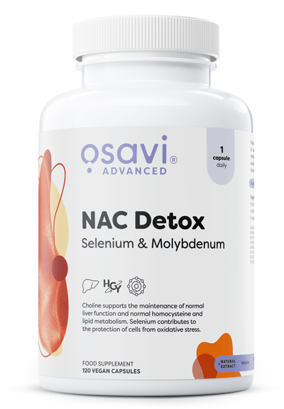 Osavi NAC Detox, Selenium & Molybdenum - 120 vegan caps