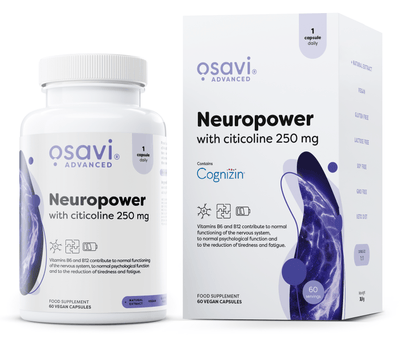 Osavi Neuropower with Citicoline, 250mg - 60 vegan caps