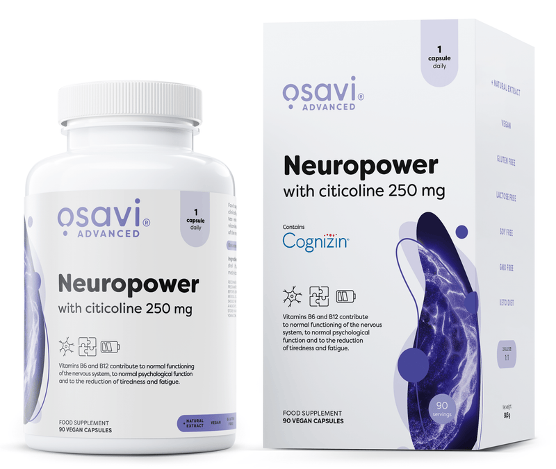 Osavi Neuropower with Citicoline, 250mg - 90 vegan caps