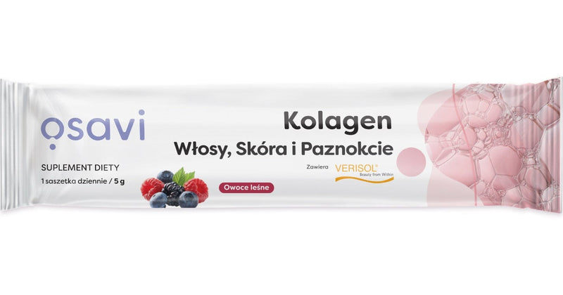 Osavi Nootropics & Supplements Kolagen (Włosy, Skóra i Paznokcie), Owoce Leśne - 5g (1 serving)