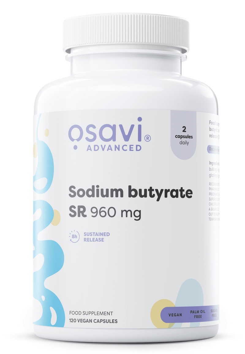 Osavi Nootropics & Supplements Sodium butyrate SR, 960mg - 120 vegan capsules