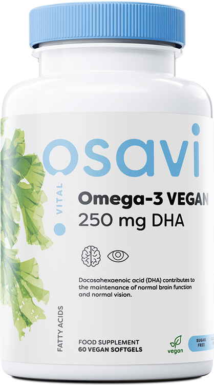 Osavi Omegas, EFAs, CLA, Oils Omega-3 Vegan, 250mg DHA - 60 vegan softgels