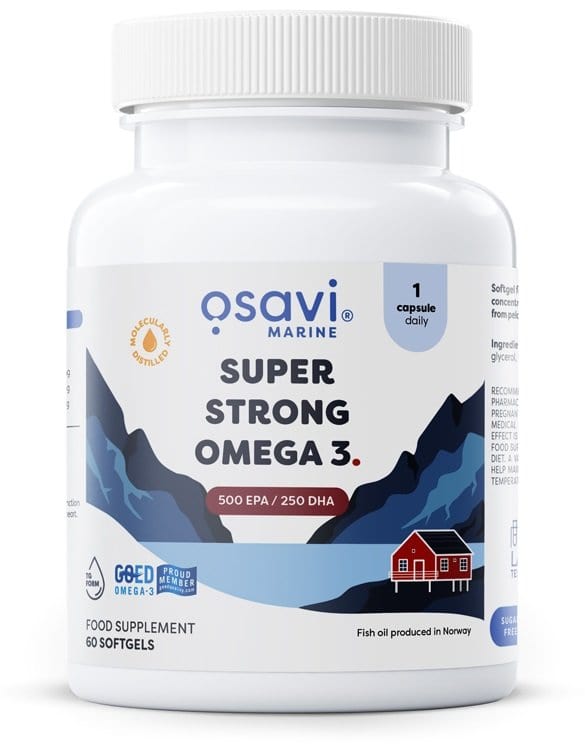 Osavi Super Strong Omega 3, 500 EPA / 250 DHA - 60 softgels