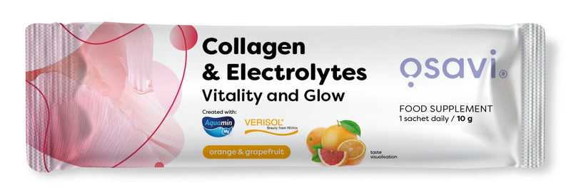 Osavi Supplements Collagen Electrolytes Vitality and Glow, Orange & Grapefruit - 10 grams (1 serving)