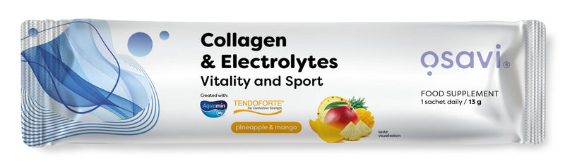Osavi Supplements Collagen Electrolytes Vitality and Sport, Pineapple & Mango - 13 grams (1 serving)
