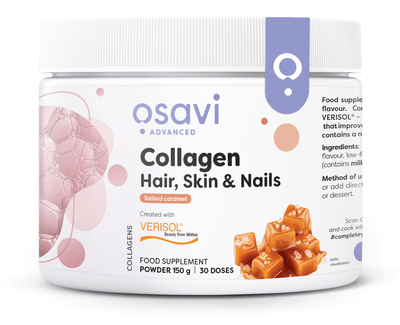 Osavi Supplements Collagen Peptides (Hair Skin & Nails), Salted Caramel - 150 grams