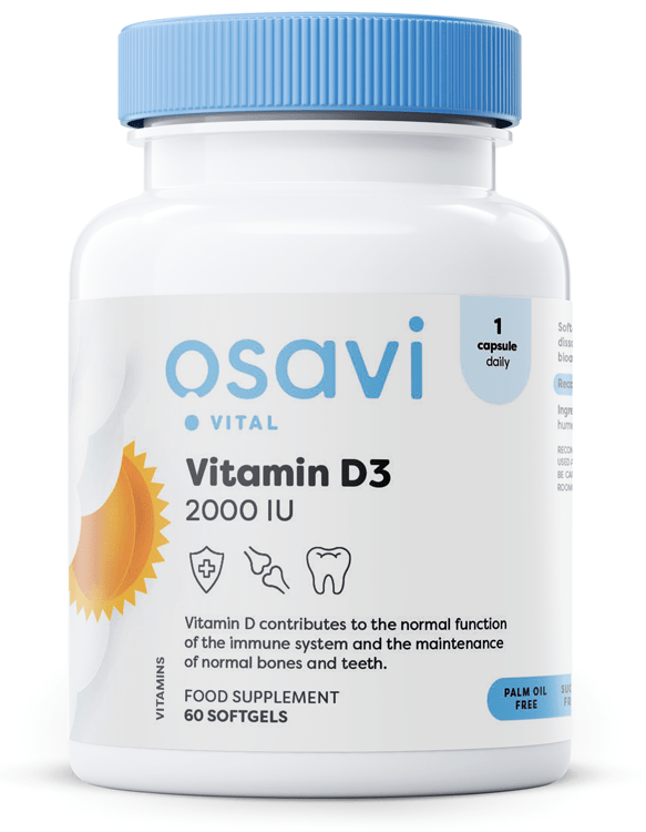 Osavi Vitamin D3, 2000IU - 60 softgels