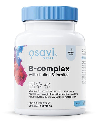 Osavi Vitamins & Minerals B-Complex with Choline & Inositol - 60 vegan caps