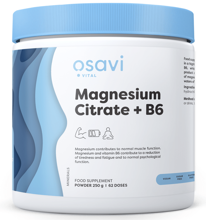 Osavi Vitamins & Minerals Magnesium Citrate + B6 Powder - 250 grams