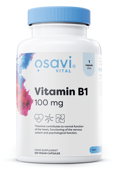 Osavi Vitamins & Minerals Vitamin B1, 100mg - 120 vegan caps