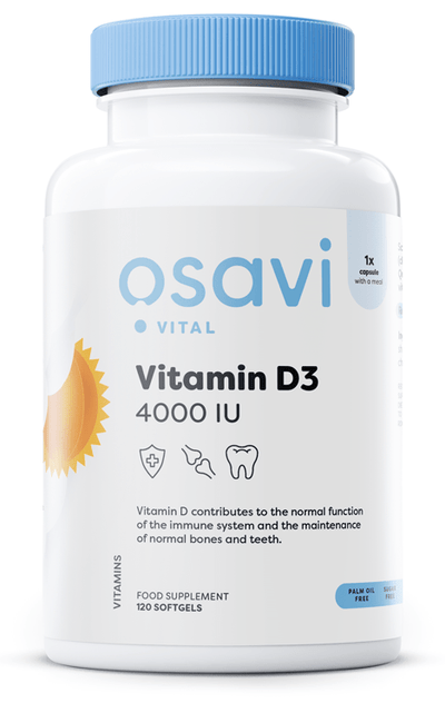 Osavi Vitamins & Minerals Vitamin D3, 4000IU - 120 softgels