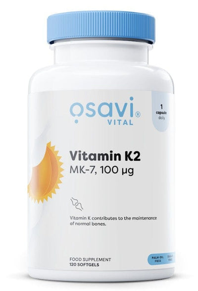 Osavi Vitamins & Minerals Vitamin K2 MK-7, 100mcg - 120 softgels