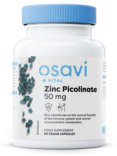 Osavi Vitamins & Minerals Zinc Picolinate, 50mg - 60 vegan caps
