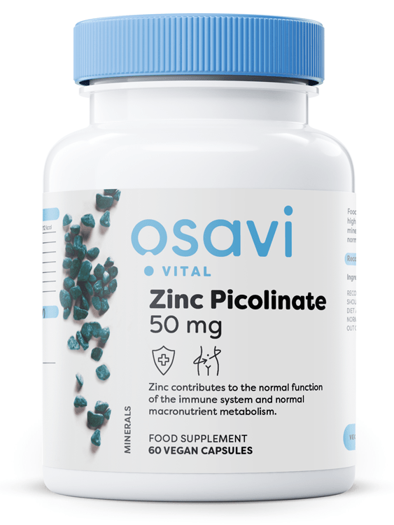 Osavi Vitamins & Minerals Zinc Picolinate, 50mg - 60 vegan caps