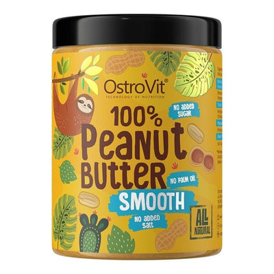 OstroVit Health Foods 100% Peanut Butter, Smooth - 1000 grams