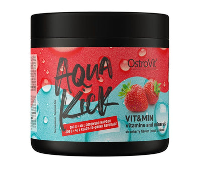 OstroVit Vitamins & Minerals Aqua Kick Vit&Min, Strawberry - 300 grams