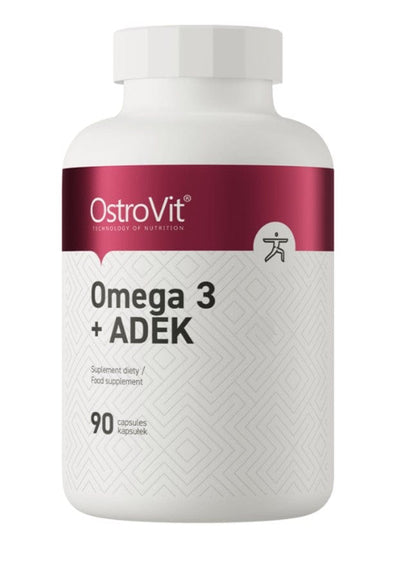OstroVit Vitamins & Minerals Omega 3 + ADEK - 90 caps