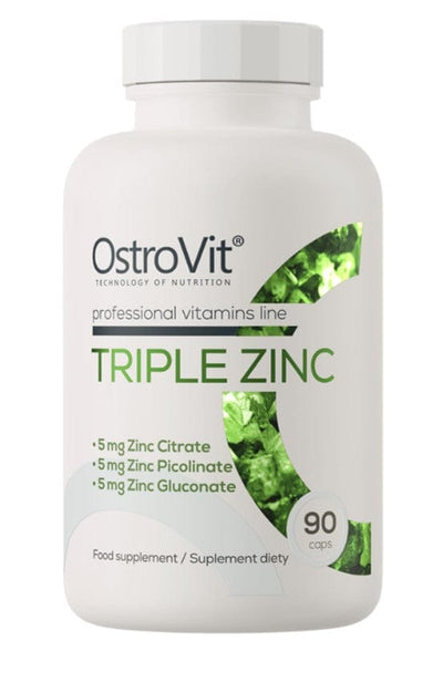 OstroVit Vitamins & Minerals Triple Zinc - 90 caps