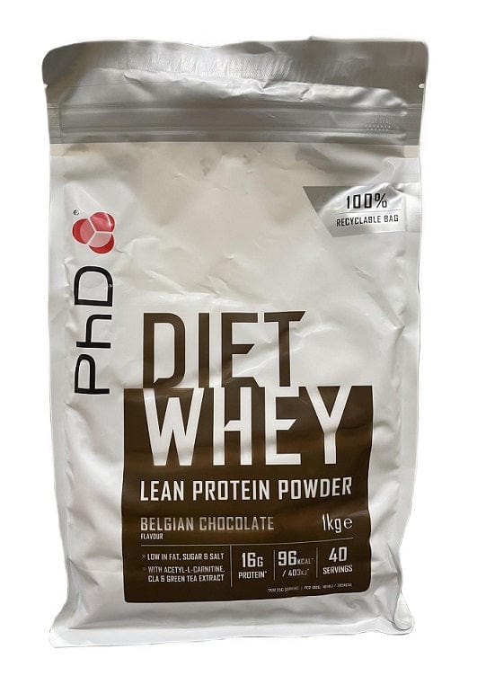 PhD Diet Whey, Belgian Chocolate - 1000g