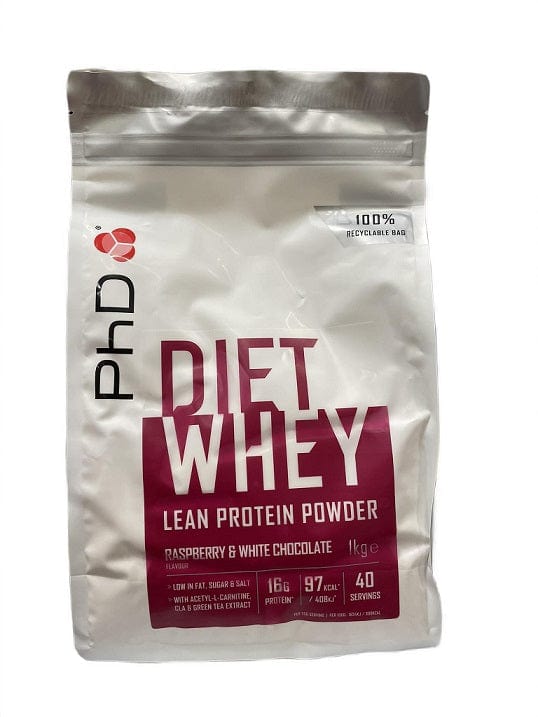 PhD Diet Whey, Raspberry & White Chocolate - 1000g