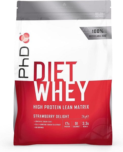 PhD Diet Whey, Strawberry Delight - 2000g