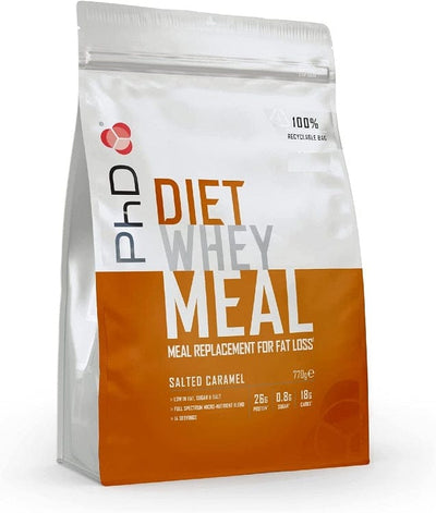 PhD Nootropics & Supplements Diet Whey Meal, Salted Caramel - 770g