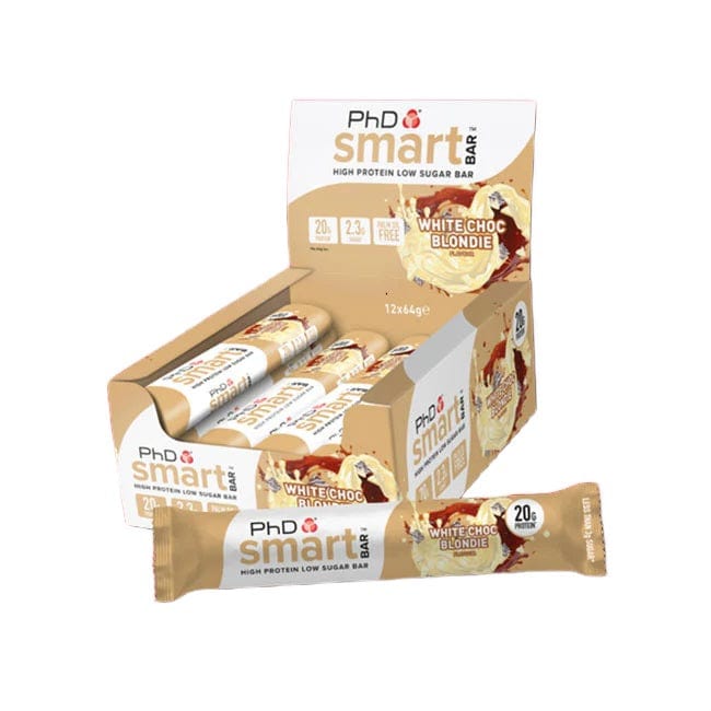 PhD Smart Bar, White Choc Blondie - 12 x 64g