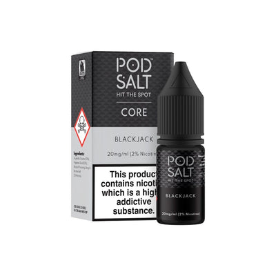 Pod Salt Vaping Products Blackjack 11mg Pod Salt Core 10ml Nic Salts (50VG/50PG)