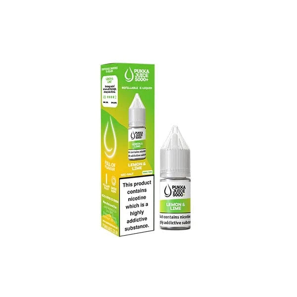 Pukka Juice Vaping Products Lemon & Lime 20mg Pukka Juice 5000+ 10ml Nic Salt (50VG/50PG)