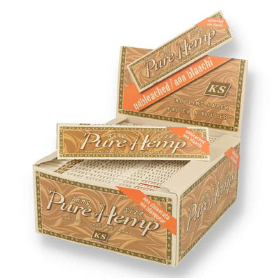 Pure Hemp Food, Beverages & Tobacco Pure Hemp King Size Unbleached Rolling Papers (50 Pack)