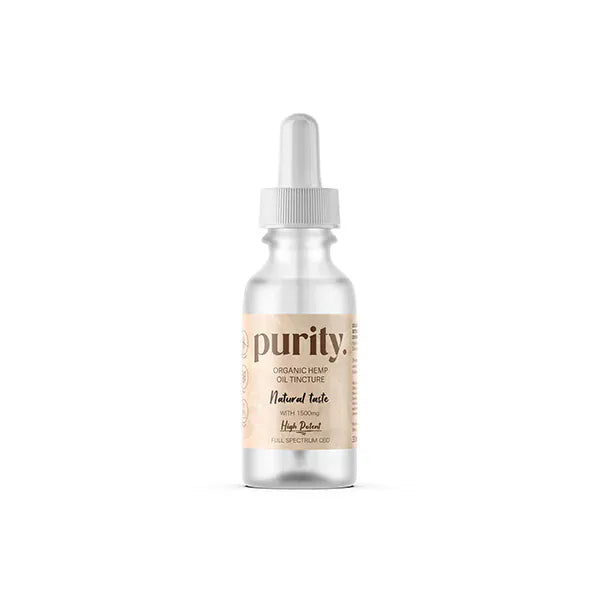 Purity CBD Products Natural Purity 1500mg Full-Spectrum High Potency CBD Hemp Oil 30ml