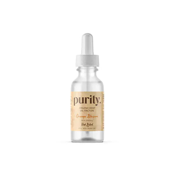 Purity CBD Products Orange Blossom Purity 3000mg Full-Spectrum High Potency CBD Hemp Oil 30ml