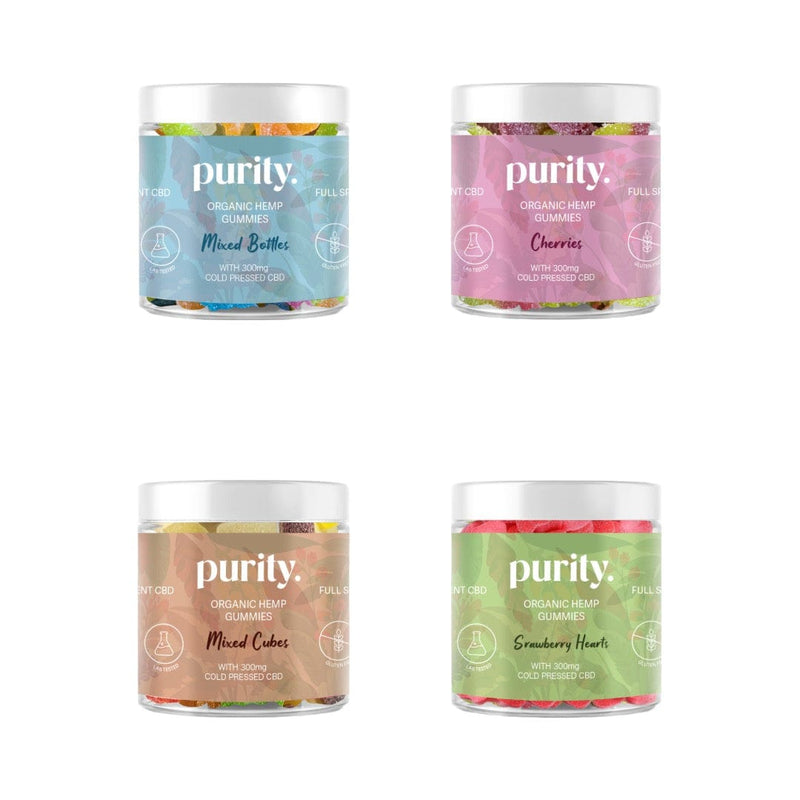 Purity CBD Products Purity 300mg Full-Spectrum CBD Vegan Gummies 150g